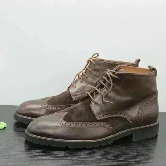 Florsheim Limited Men's Brown Leather Wingtip Boot - Picture 1 of 11